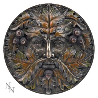 Bronzed Autumn Equinox Tree Spirit Wall Plaque 14.5cm
