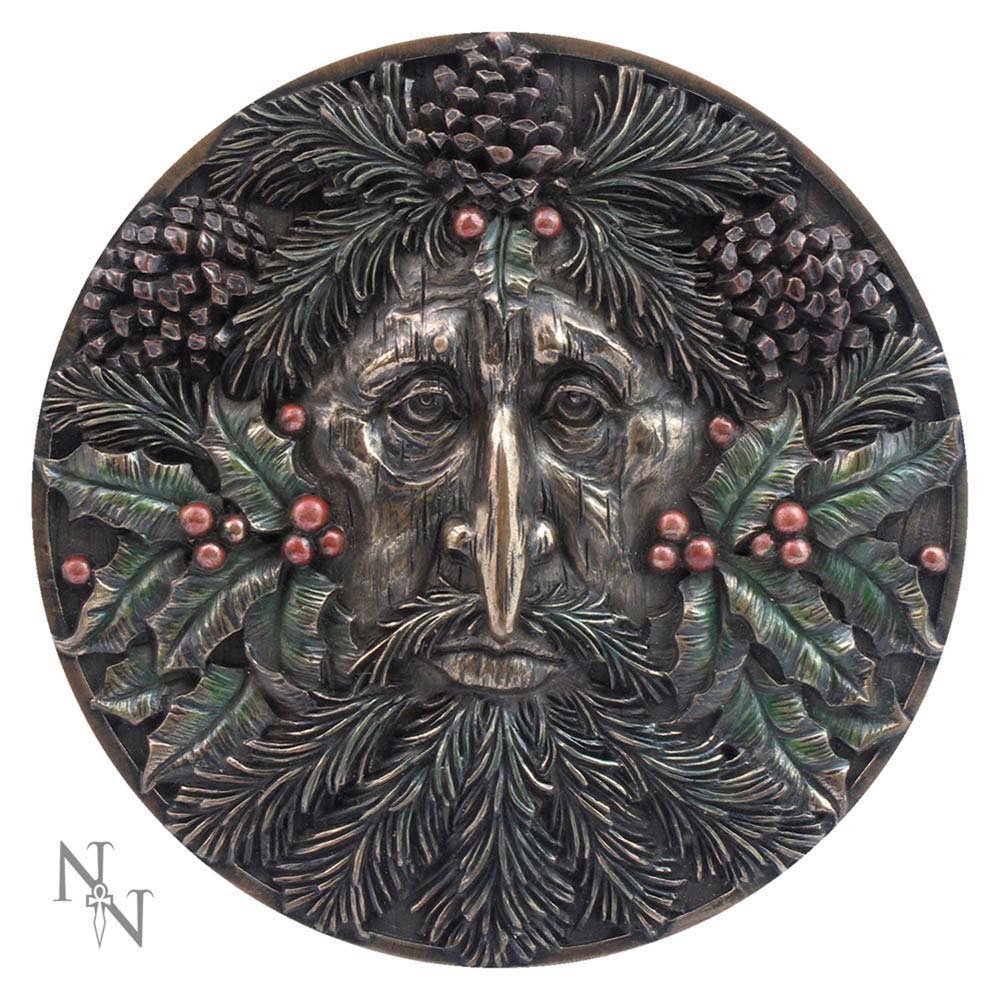 Bronzed Winter Tree Spirit Wall Plaque 14.5cm