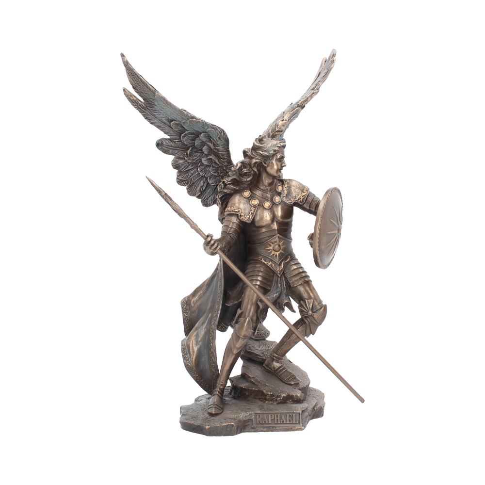 Bronzed Archangel Raphael Religious Warrior 35cm