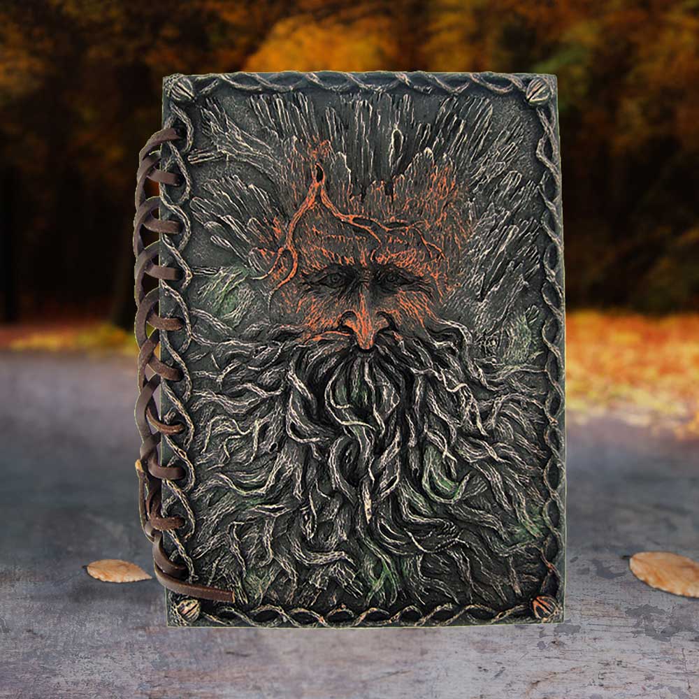 Tree Beard Notebook Green Man Tree Spirit Journal 19cm