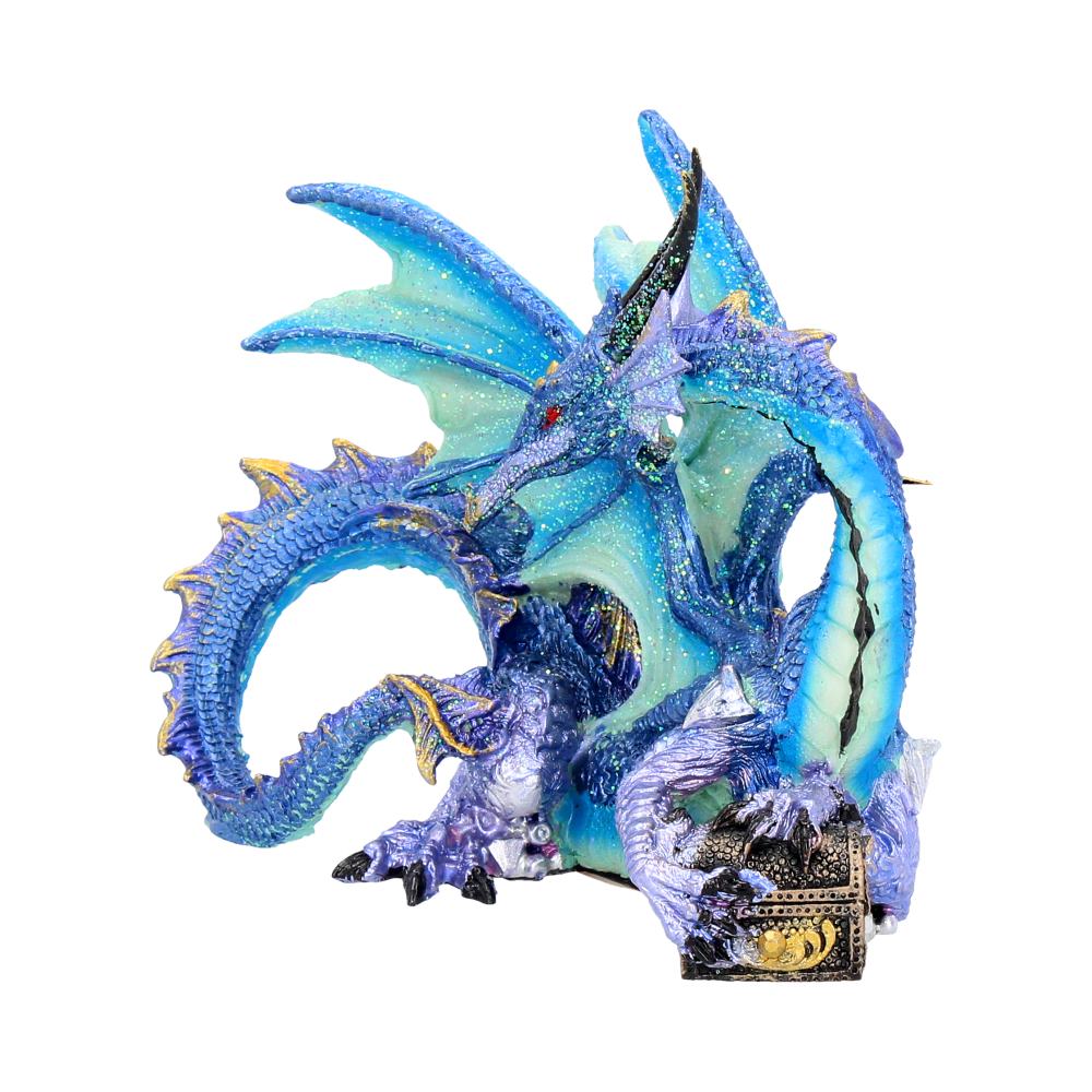 Piasa Sky Blue and Violet Small Fantasy Dragon Figurine 12cm