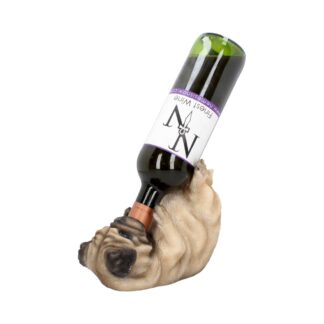 Pug Dog Guzzler Wine Bottle Holder 21.5cm