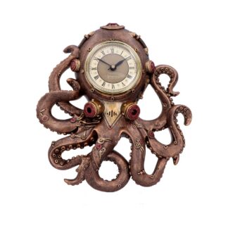 Octoclock Steampunk Octopus Squid Wall Clock 26cm