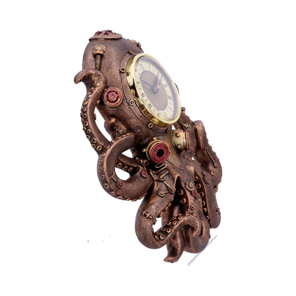 Octoclock Steampunk Octopus Squid Wall Clock 26cm