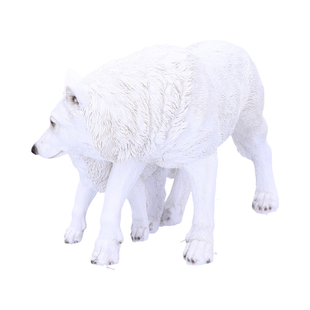 Winter Offspring Mother and Wolf Pup Ornament 27.5cm
