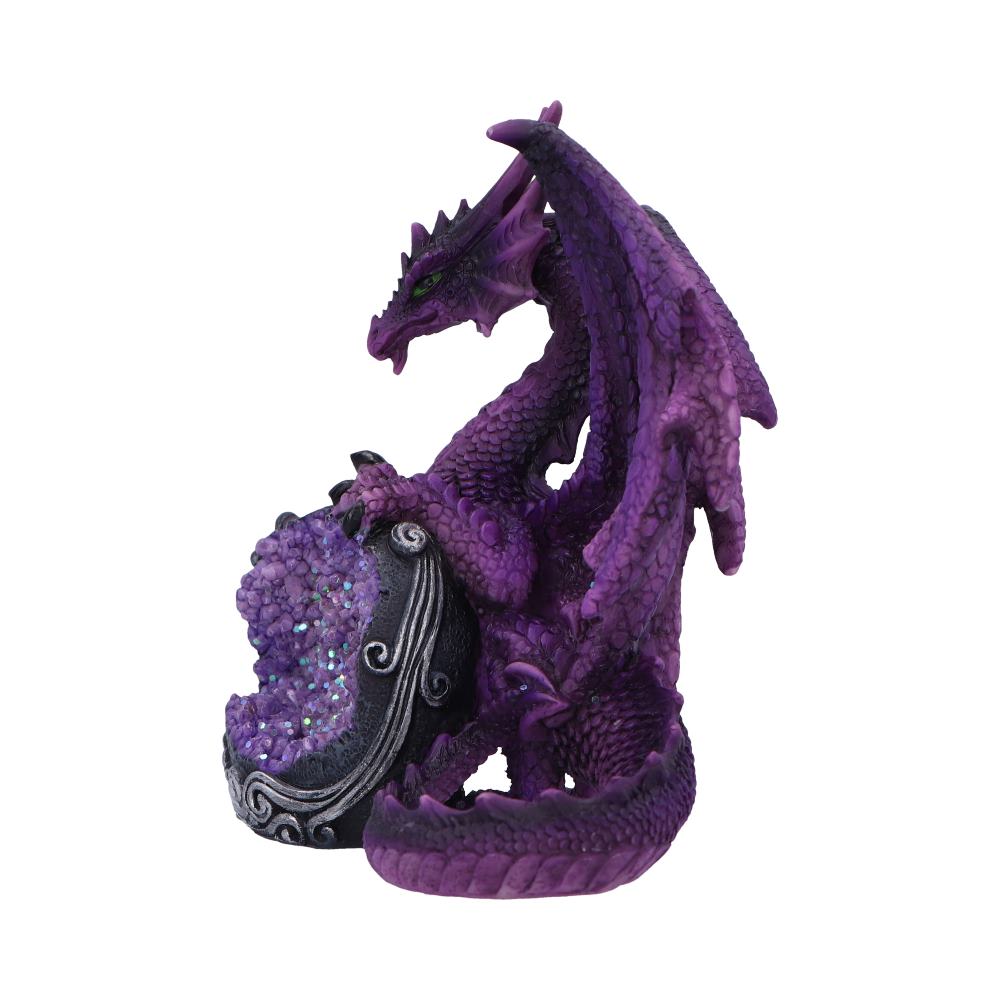 Guardian of the Geode Purple Dragon Figurine 11.5cm