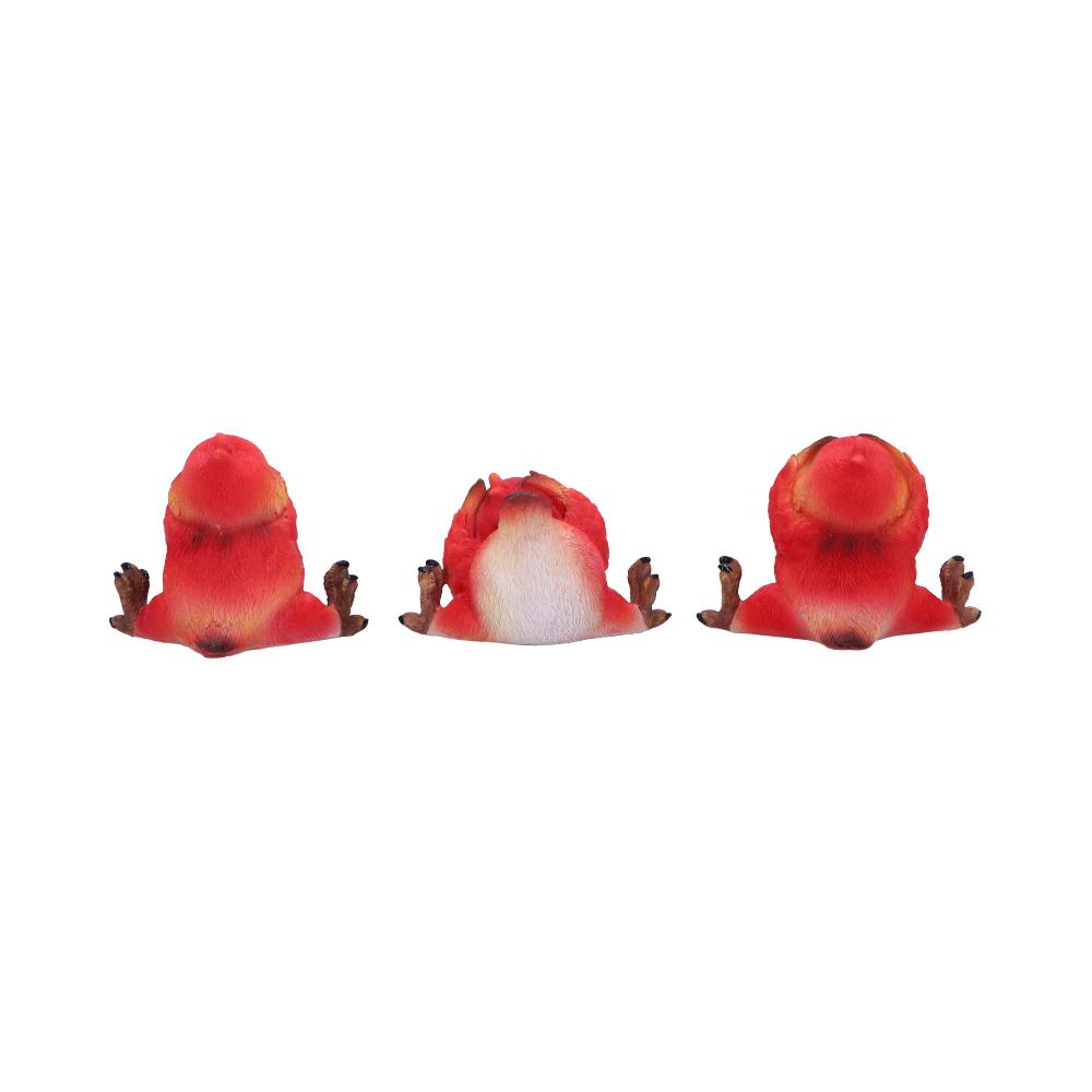 Comical Three Wise Bird Figurines 9.8cm