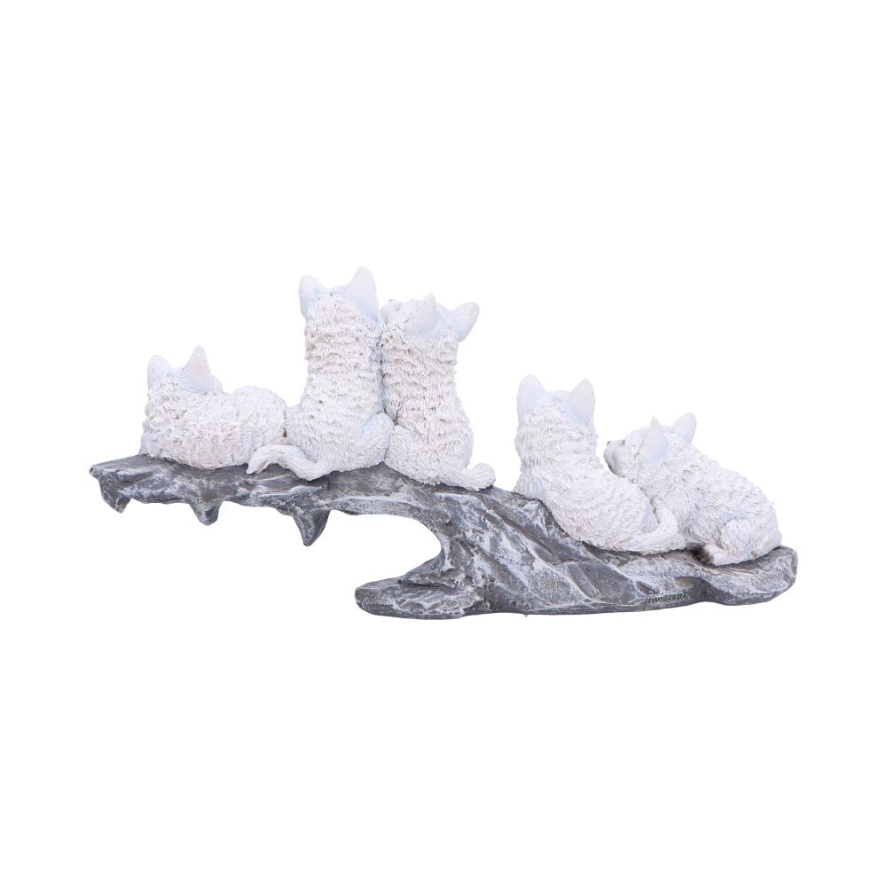 Winter Litter White Wolf Ornament 25cm