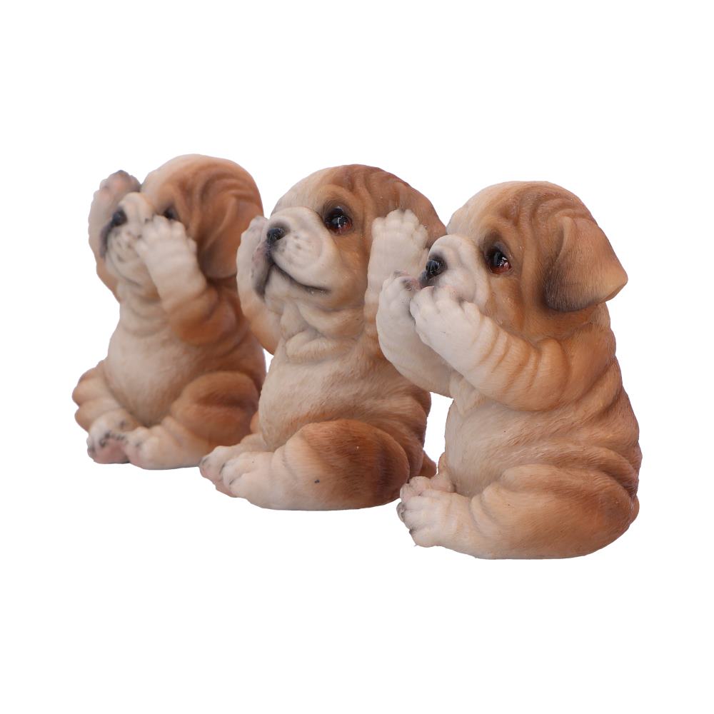 Three Wise Bulldogs Figurines (Set of 3) 7.5cm