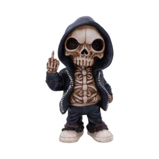 Flip the Bird A Bold and Rebellious Street Art Inspired Reaper Figurine 25cm
