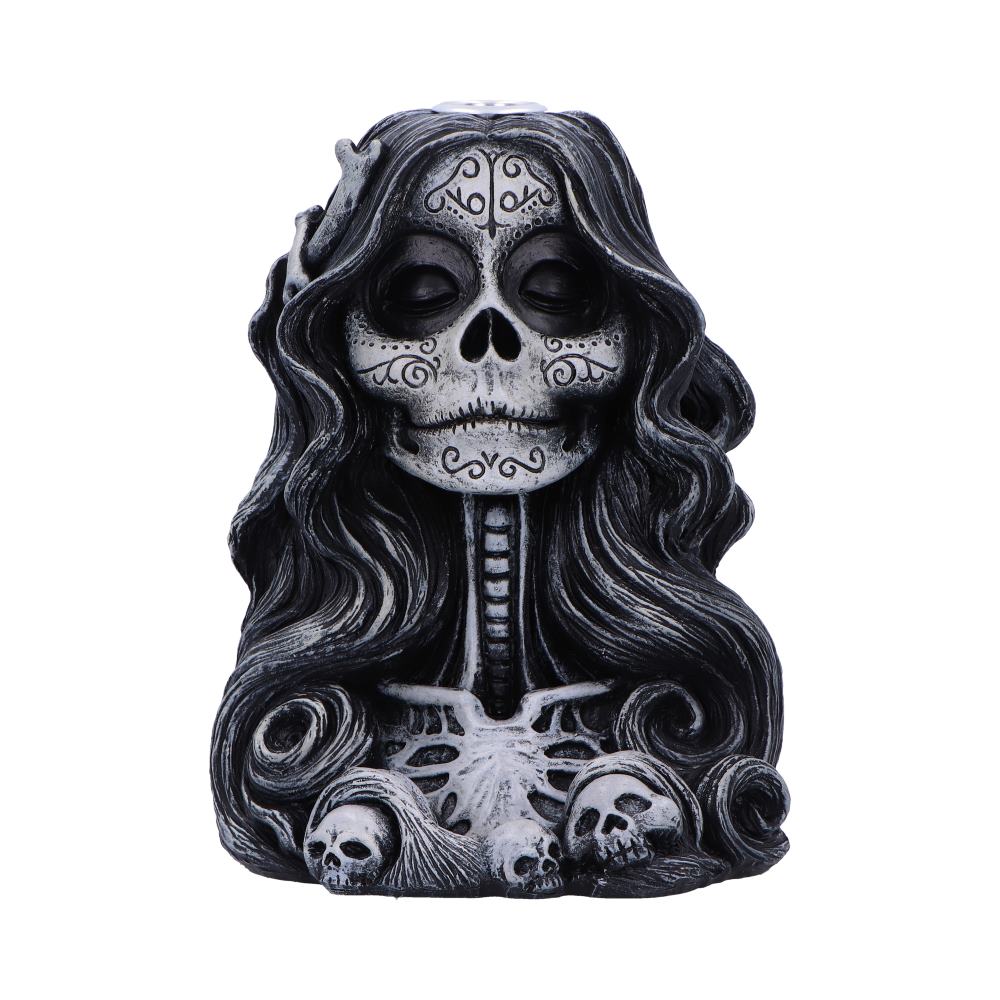 Calavera's Offering Gothic Day of the Dead Inspired Backflow Incense Burner 16cm