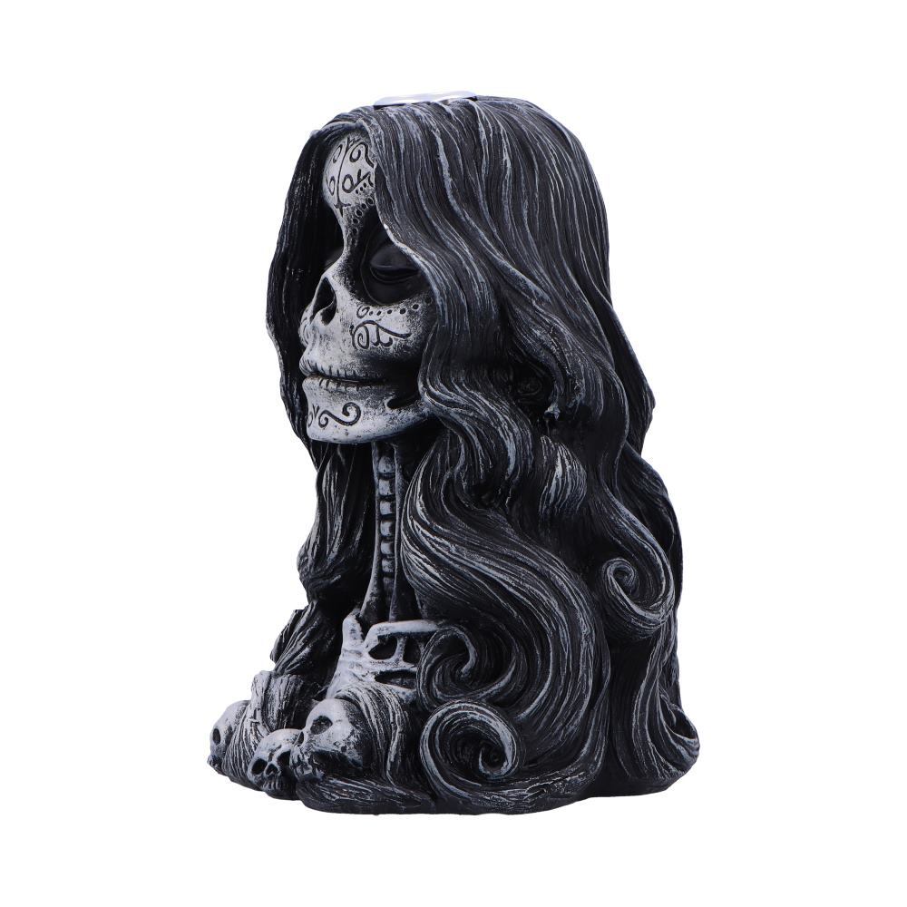 Calavera's Offering Gothic Day of the Dead Inspired Backflow Incense Burner 16cm