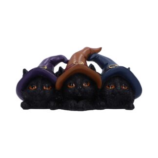 Trio of Mischief Witches Cats Figurine 20cm