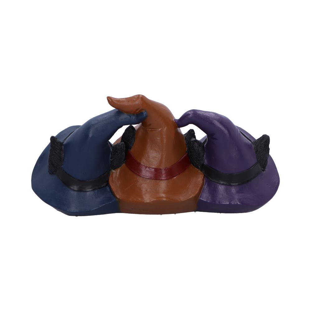 Trio of Mischief Witches Cats Figurine 20cm