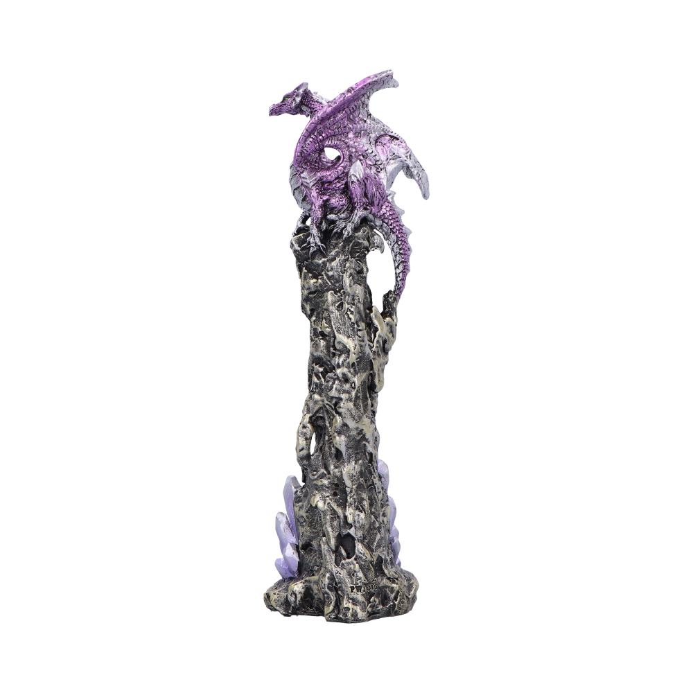 Mythic Crystal Dragon Incense Stick Holder 27cm