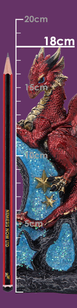 Lunar Perch Decorative Dragon Resin Figurine 18cm