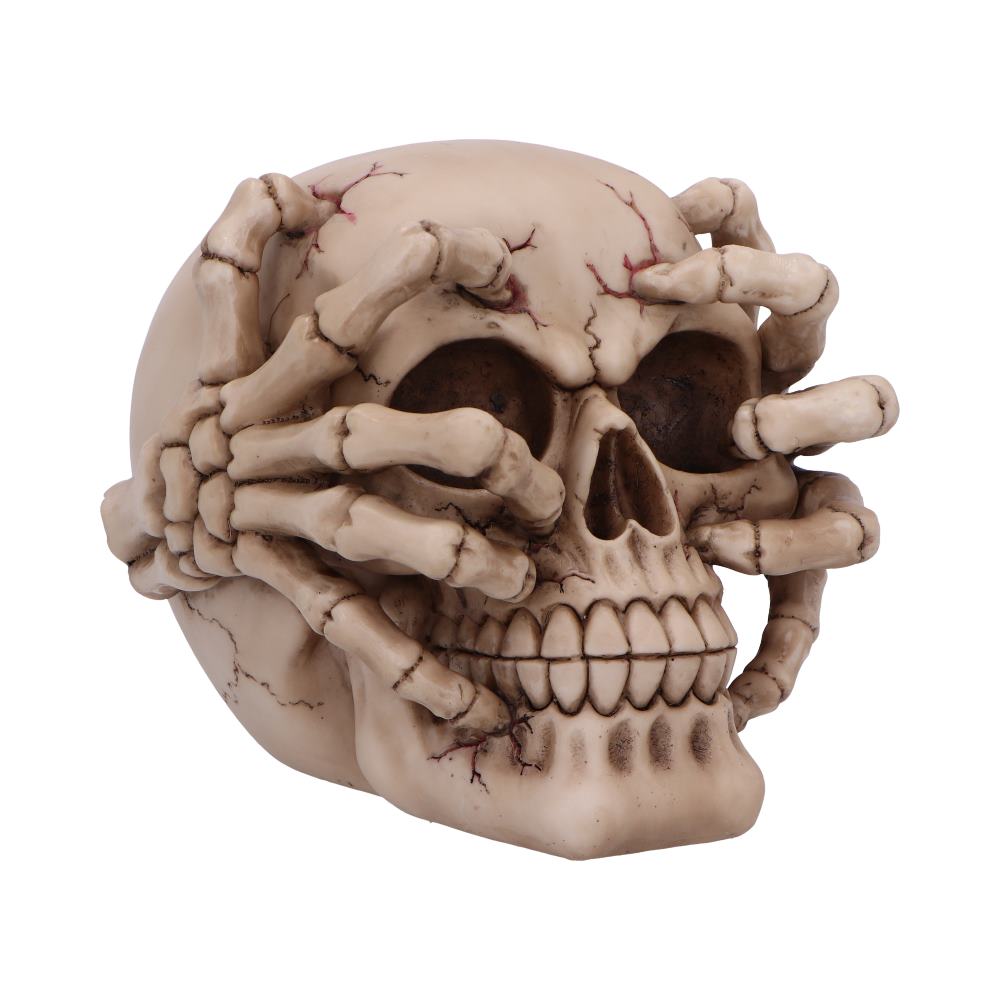 Cracked Decorative Resin Skull 15cm