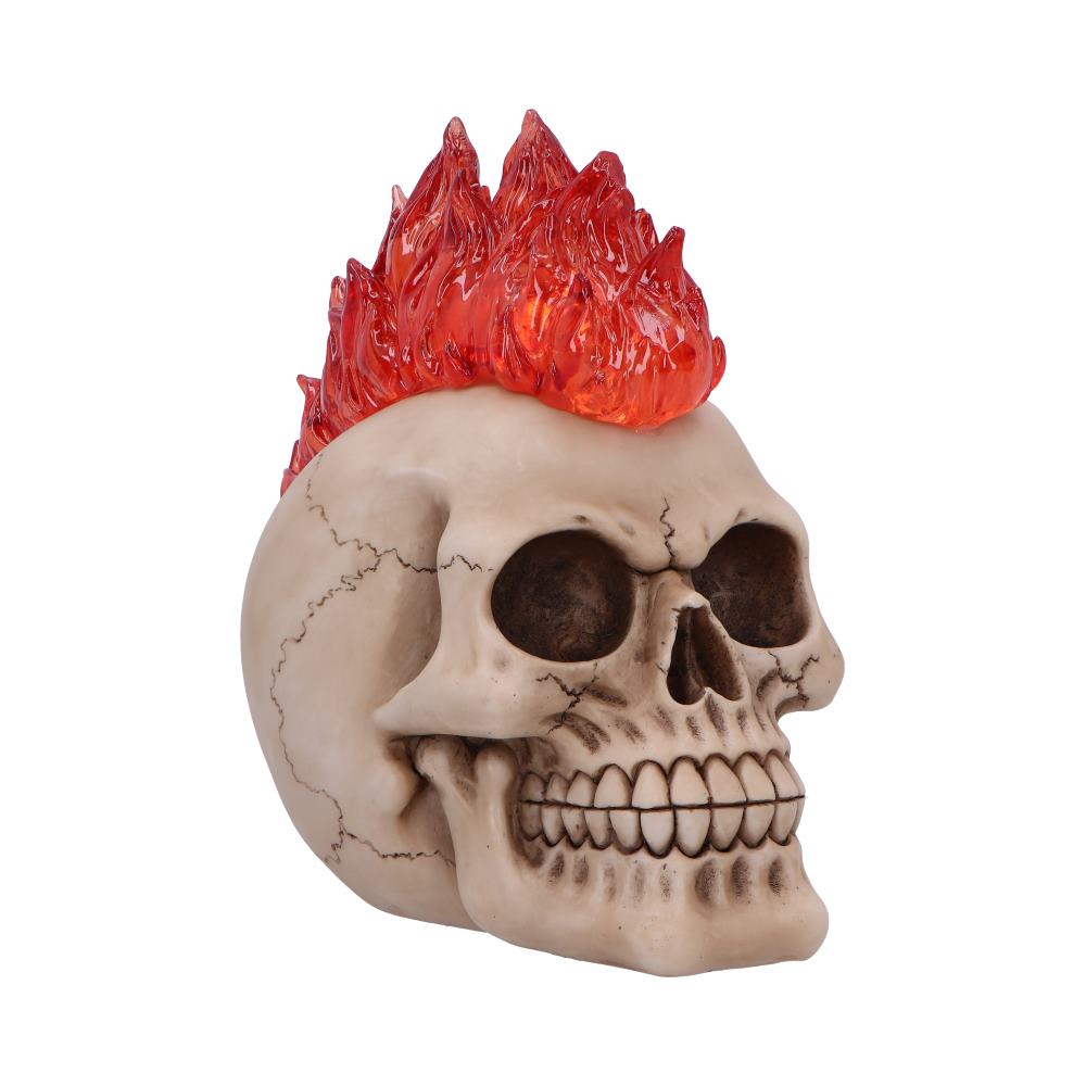 Hot-Headed Decorative Resin Skull 19cm