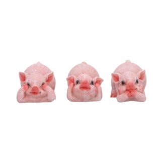 Three Wise Playful Pigs 5.2cm