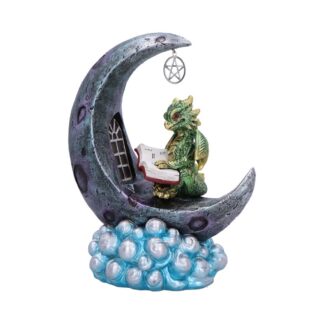 Moonbound Scholar LED Dragon Figurine 21.2cm