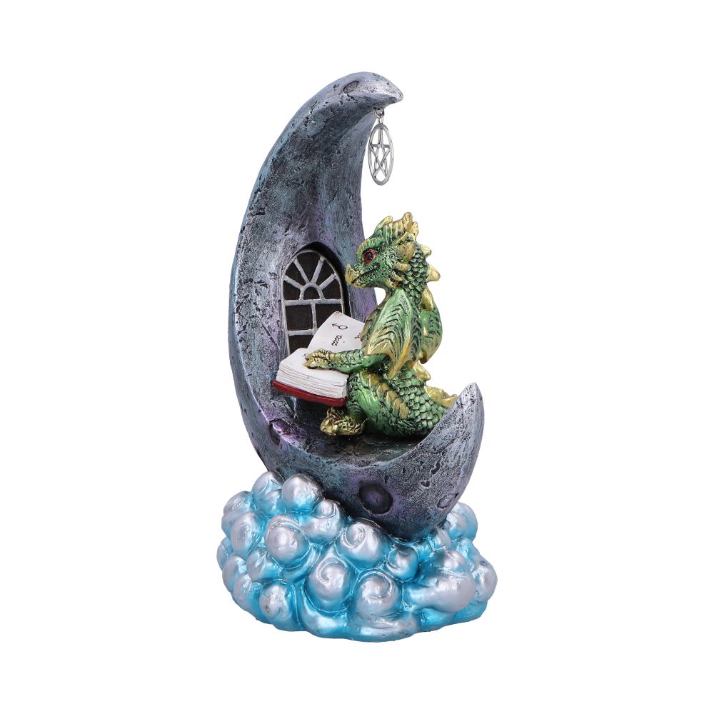 Moonbound Scholar LED Dragon Figurine 21.2cm