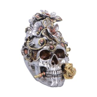 Clockwork Bloom Steampunk Skull 16cm