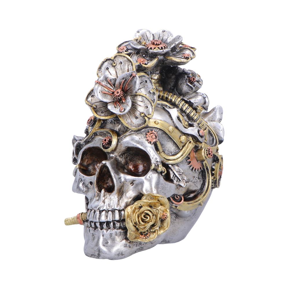 Clockwork Bloom Steampunk Skull 16cm