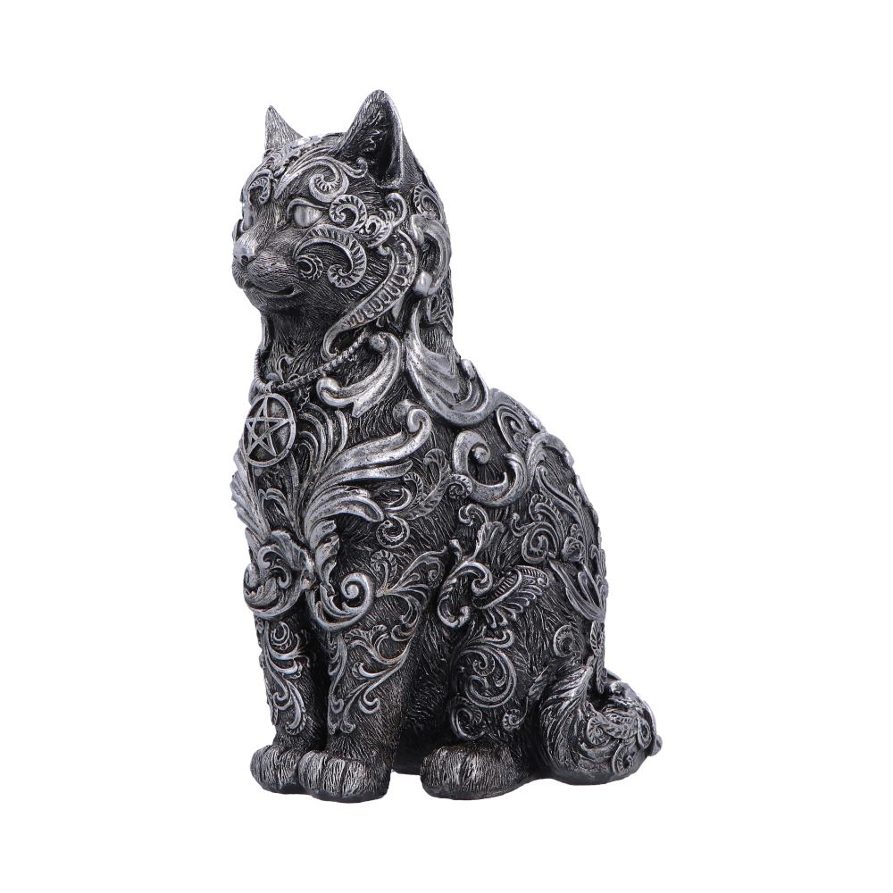 Hexbound Familiar Silver Cat Figurine 23cm