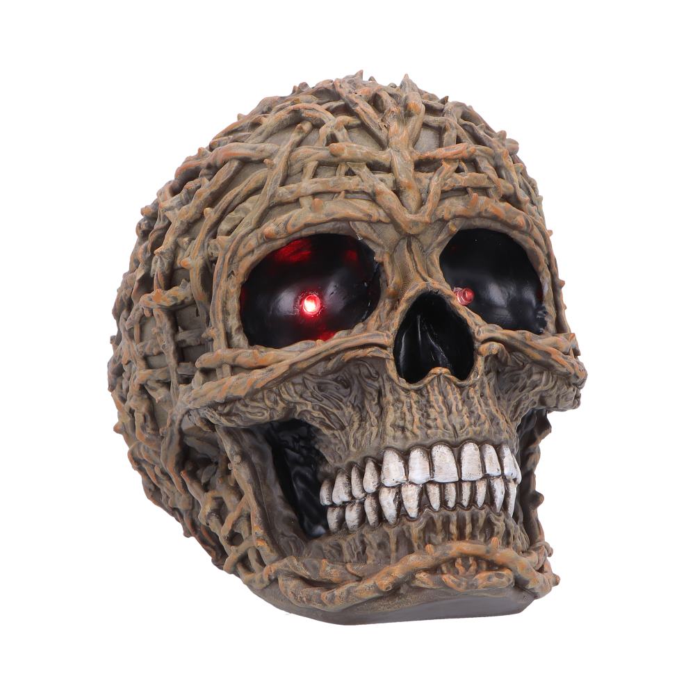 Rooted Vine Skull LED Figurine 15.8cm