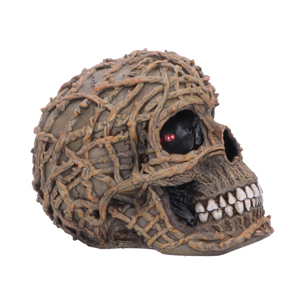 Rooted Vine Skull LED Figurine 15.8cm