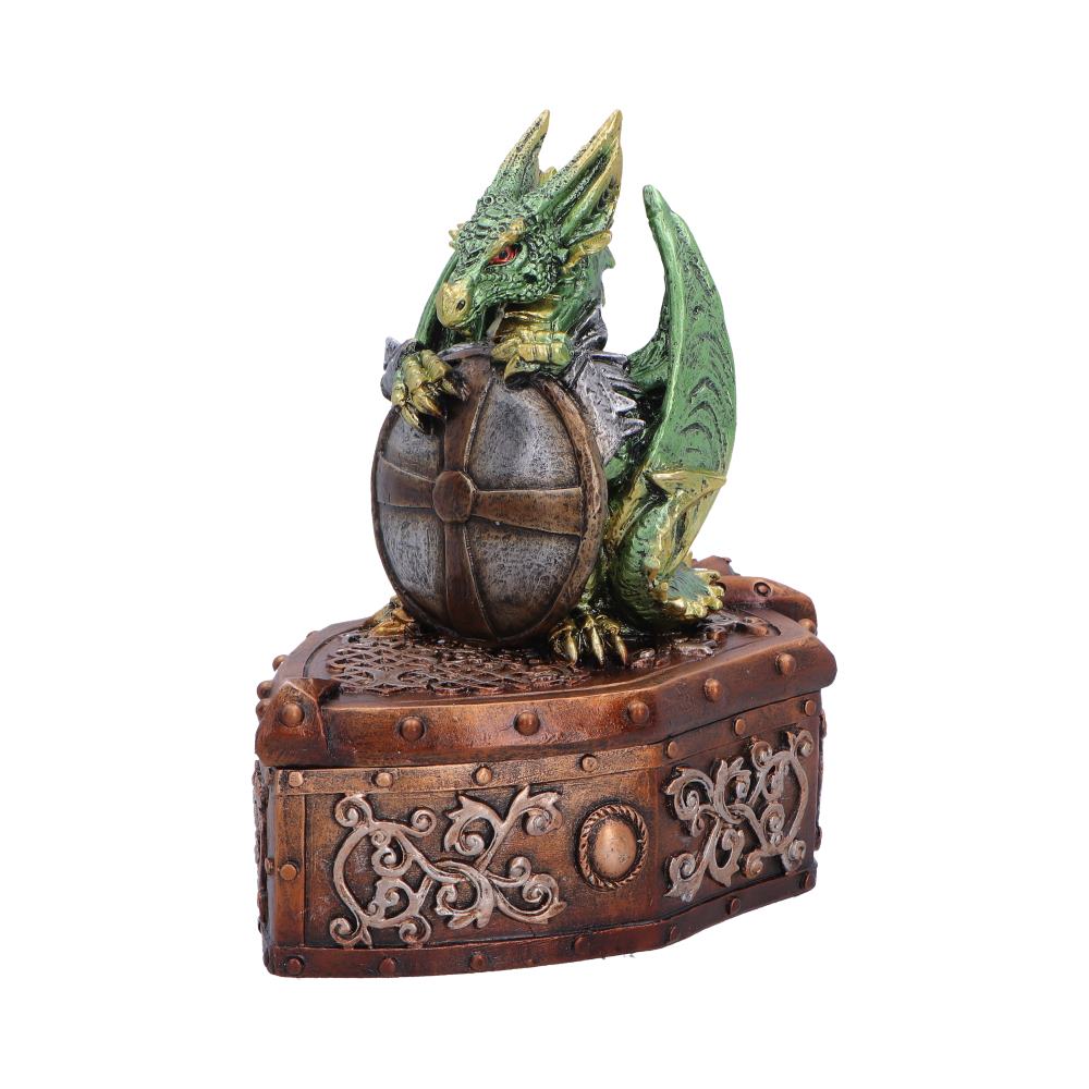 Green Dragon Shield on Shield Box 13.4cm