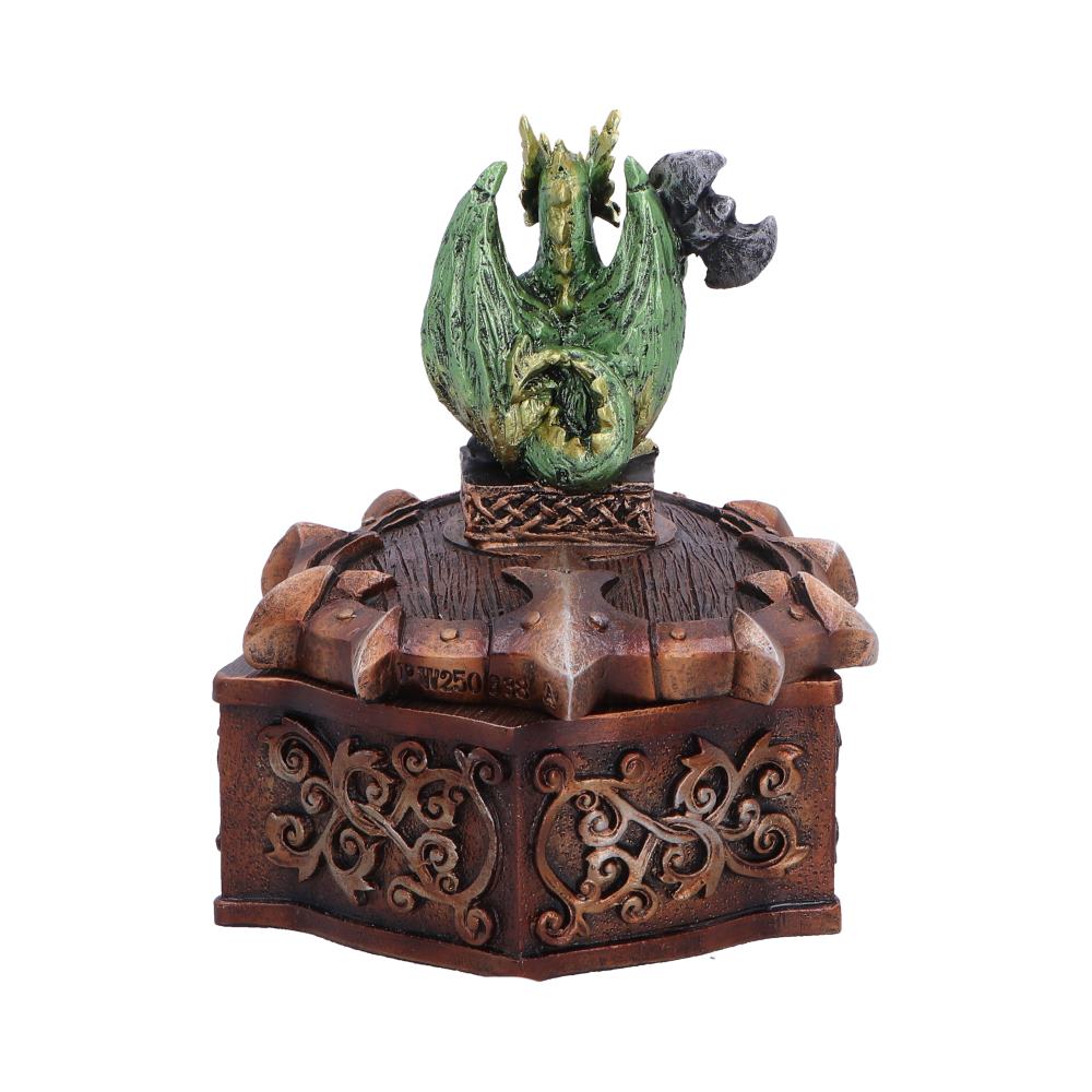 Green Dragon on Shield Box 10.5cm