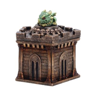 Green Dragon on Castle Crypt Box 12.5cm