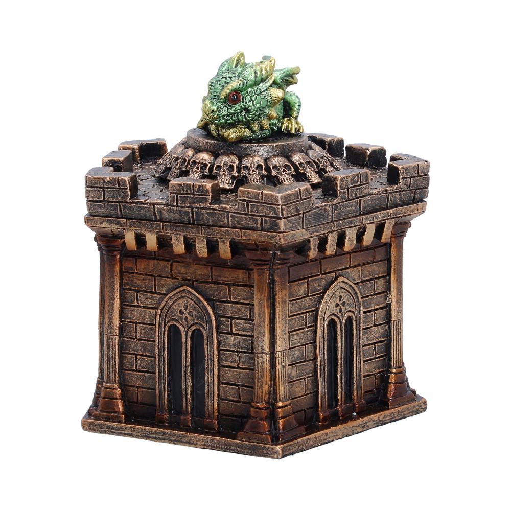 Green Dragon on Castle Crypt Box 12.5cm