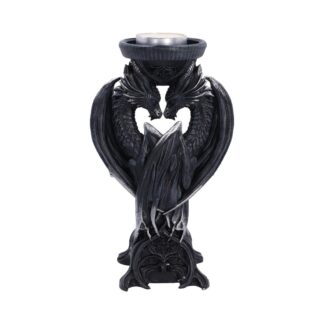 Double Dragon Candle Holder 18.3cm