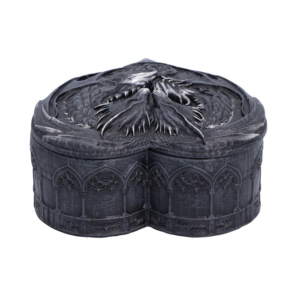 Black Dragon Heart Trinket Box 6.8cm