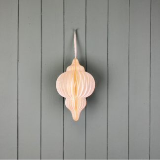 Hanging Handmade White Lantern Paper - Flat Packed