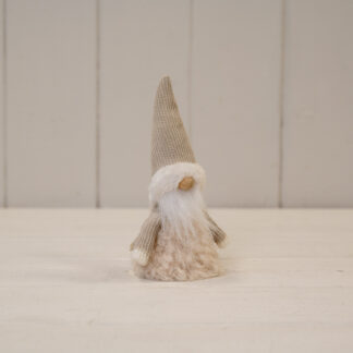 Cream Fabric Gonk with Fluffy Dress
