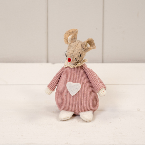 Short Pink Fabric Mouse
