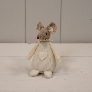 Short Cream Fabric Mouse