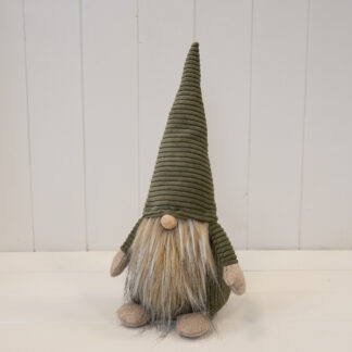 Fabric Green Santa Gonk