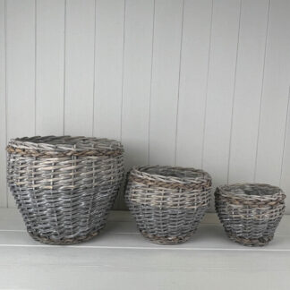 Set of Three Shaped Baskets TD26 cm