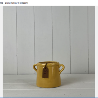 Burnt Yellow For You" Pot"