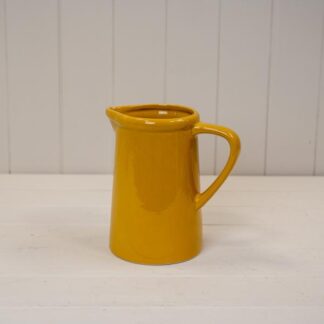 Large Burnt Yellow Ceramic Jug