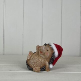 Polyresin hedgehog decoration size