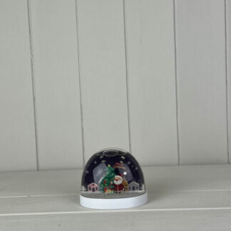 Snow Globe with Merry Christmas Santa with Tree