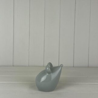 Grey Ceramic mouse size