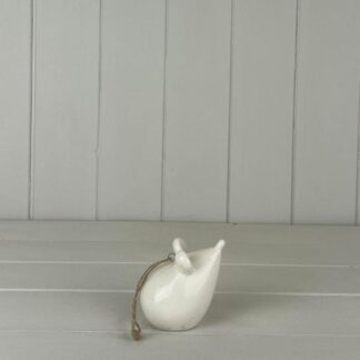 White Ceramic mouse hanger size