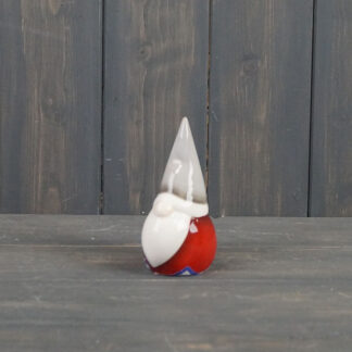 Red/Grey Ceramic Gonk 11cm
