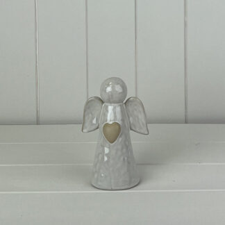 White Ceramic Angel Ornament